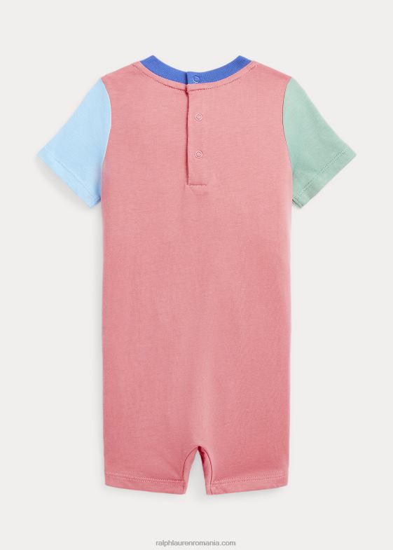 trandafir de deșert multi bebelus Ralph Lauren Pantalon scurt din bumbac color-blocat ursuleț polo 0468810019