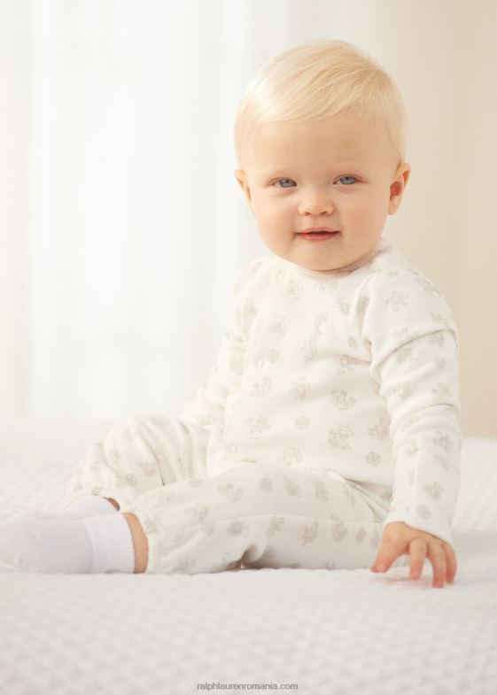 bebelus Ralph Lauren salopetă transformabilă din bumbac 046888178