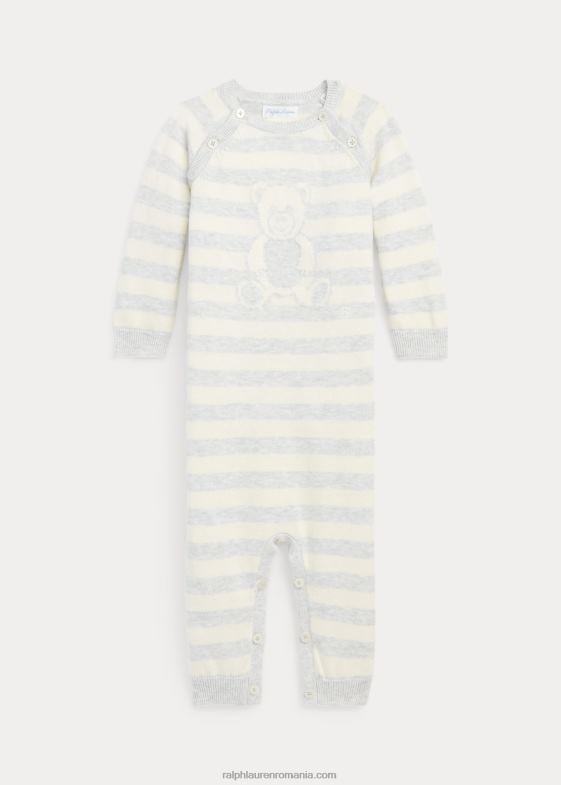 cuarț heather/clubhouse bebelus Ralph Lauren salopetă pulover din bumbac urs 046887711