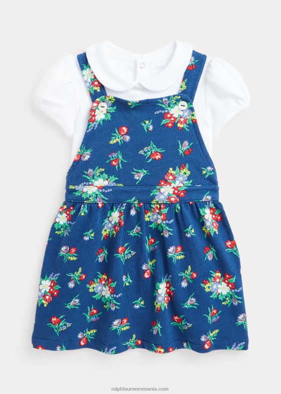 Wheatleigh floral bebelus Ralph Lauren set body din bumbac și rochie spa terry 046888184