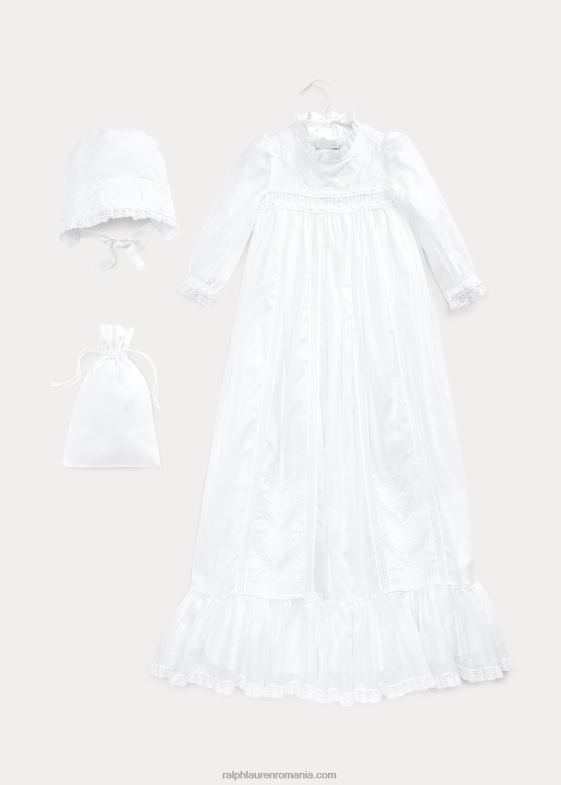 alb bebelus Ralph Lauren Set de botez din 3 piese 0468810035