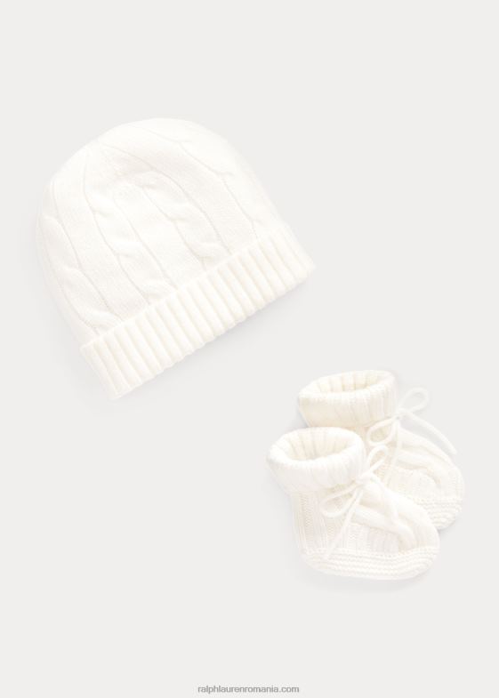 alb cald bebelus Ralph Lauren Set cășmir și ghetuțe din cașmir 046888035
