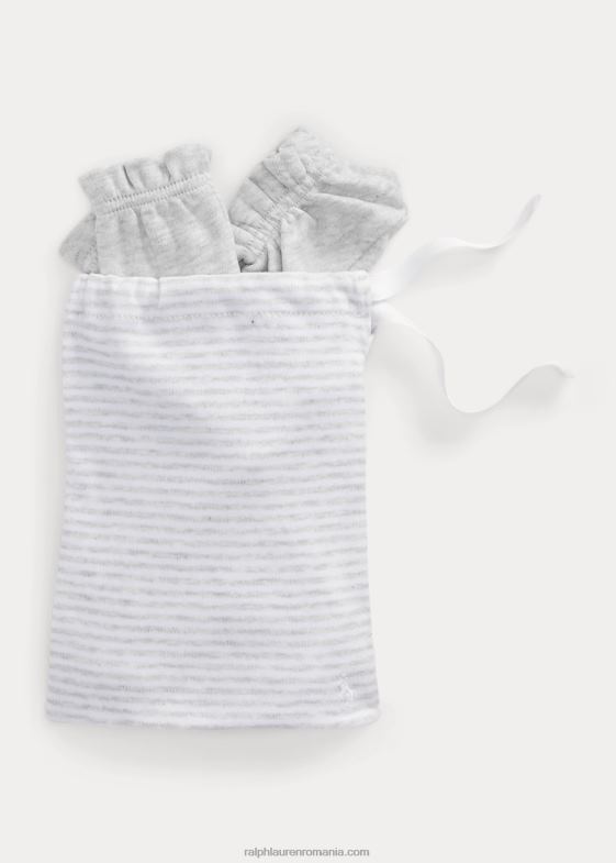 erica de cuarț bebelus Ralph Lauren set cadou din 3 piese din bumbac organic 0468810046