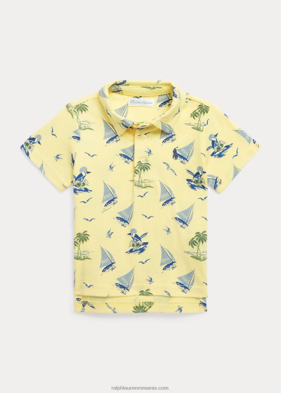 galben bristol bebelus Ralph Lauren tricou polo din jerseu de bumbac ursuleț polo 046887896