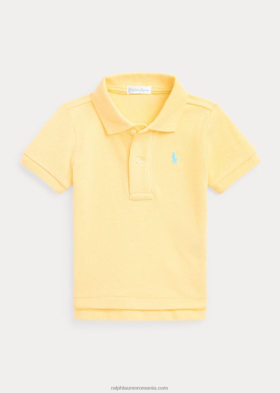 galben de porumb bebelus Ralph Lauren tricou polo din plasă de bumbac 046888281