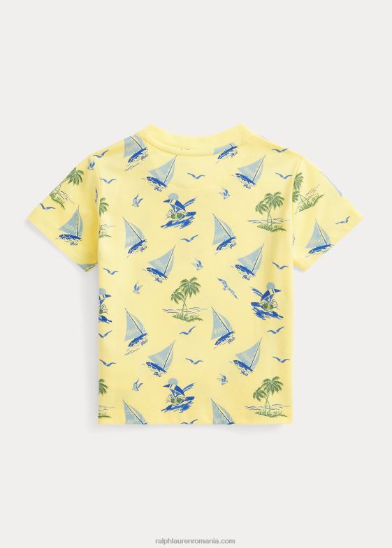 galben bristol bebelus Ralph Lauren tricou din jerseu de bumbac urs polo 046887877