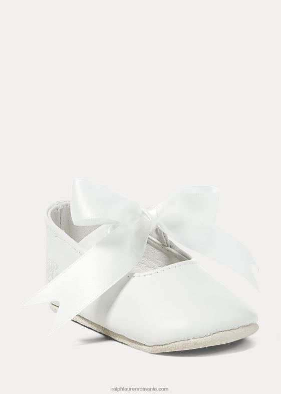 alb bebelus Ralph Lauren papuc Mary Jane din piele Briley 046888128
