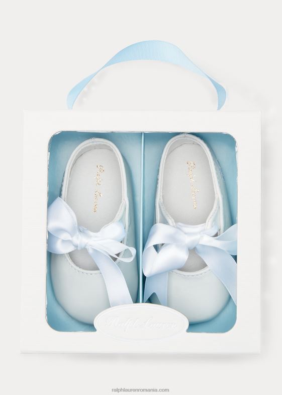 alb bebelus Ralph Lauren papuc Mary Jane din piele Briley 046888128