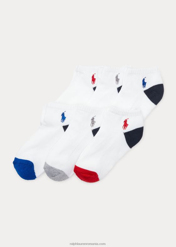 alb copii Ralph Lauren șosete sport pachet de 6 046885957