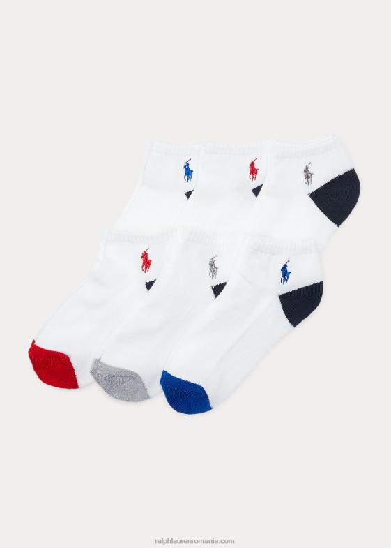 alb copii Ralph Lauren șosete sport pachet de 6 046886324