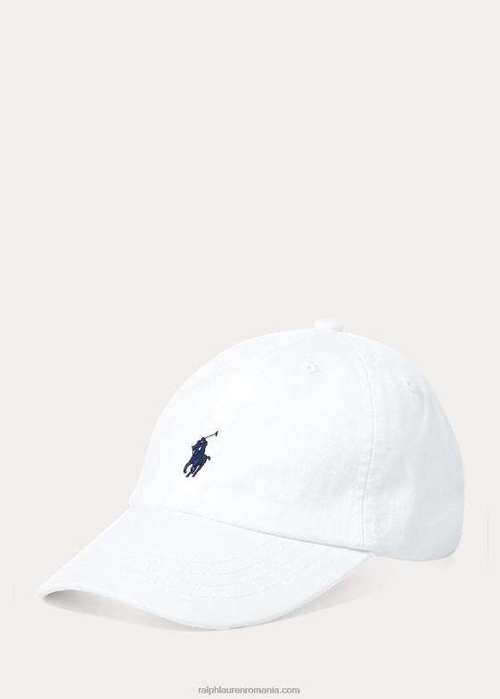 alb copii Ralph Lauren șapcă de baseball din bumbac chino 046885952