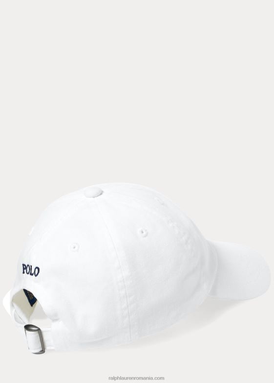 alb copii Ralph Lauren șapcă de baseball din bumbac chino 046885952