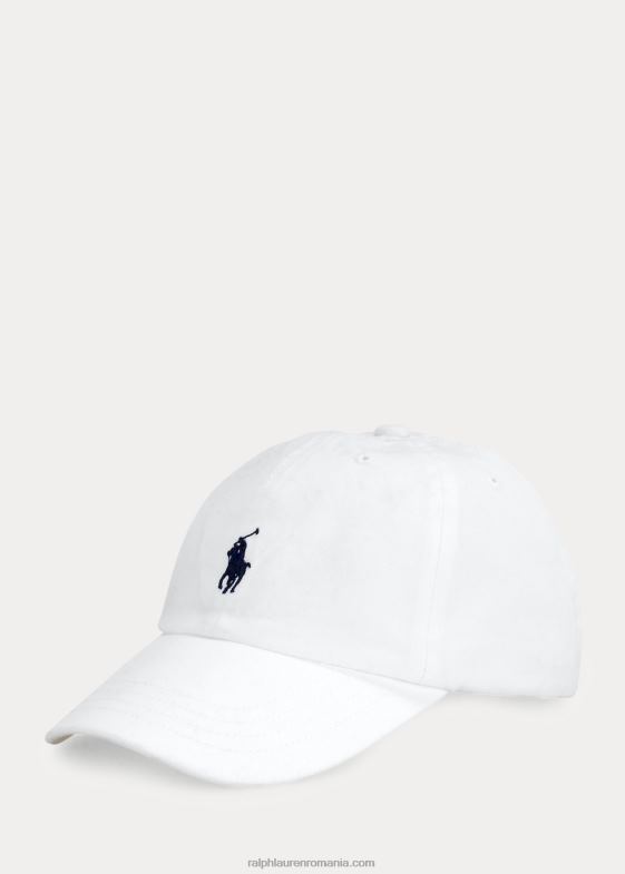 alb copii Ralph Lauren șapcă de baseball din bumbac chino 046886322