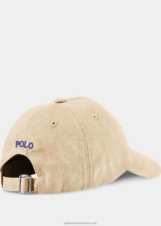kaki copii Ralph Lauren șapcă de baseball din bumbac chino 046885956
