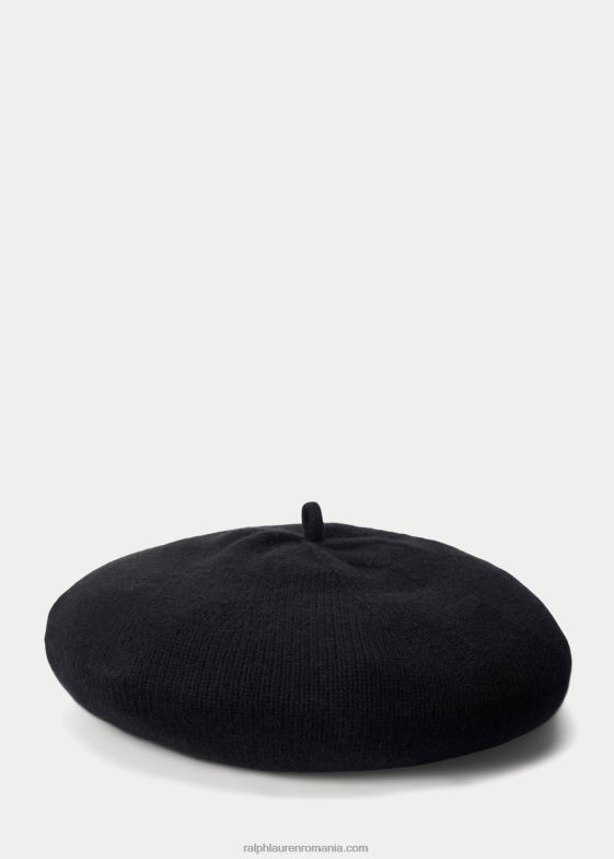 negru copii Ralph Lauren beretă de lână 046887632