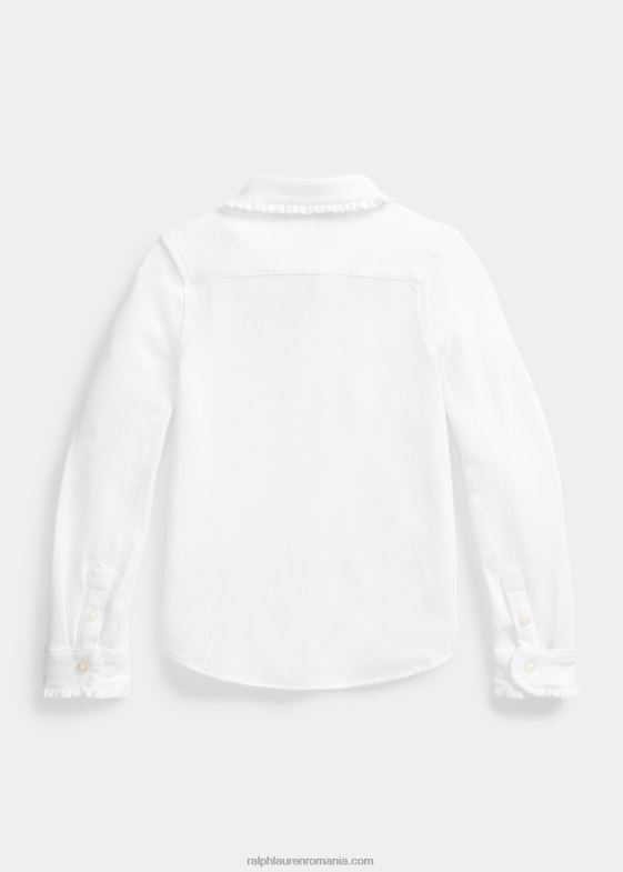alb copii Ralph Lauren cămașă oxford tricotată 046887399