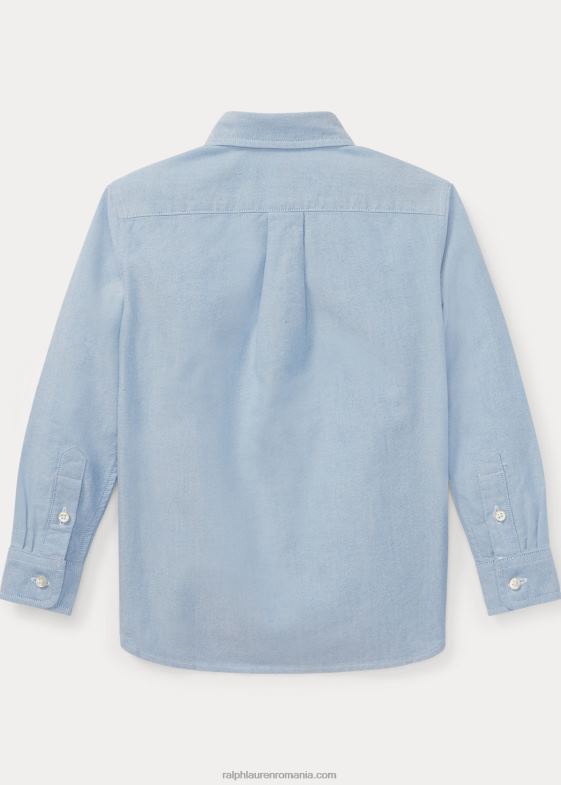 albastru copii Ralph Lauren cămașă oxford din bumbac mare ponei 046885939