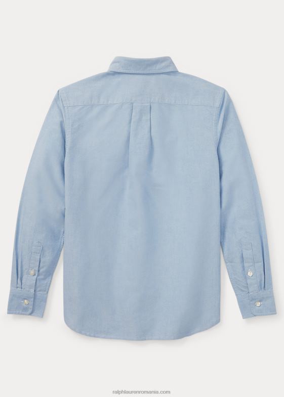 albastru copii Ralph Lauren cămașă oxford din bumbac mare ponei 046886307