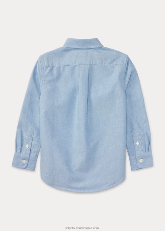 bsr albastru copii Ralph Lauren cămașă uniformă din bumbac blake oxford 046885960