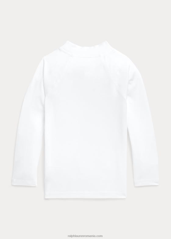 alb ceramic copii Ralph Lauren rash guard din tricou de performanta 046885655