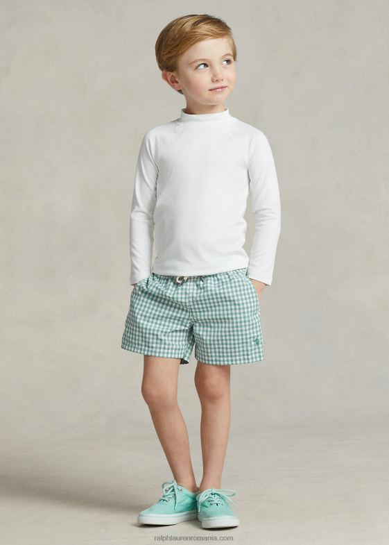 alb ceramic copii Ralph Lauren rash guard din tricou de performanta 046885655