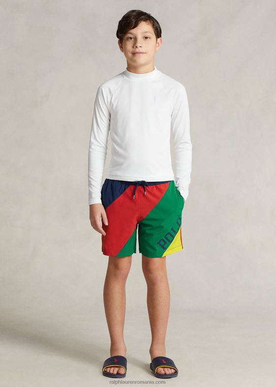 bloc de culoare copii Ralph Lauren trunchi de baie întins pentru călători 046885976