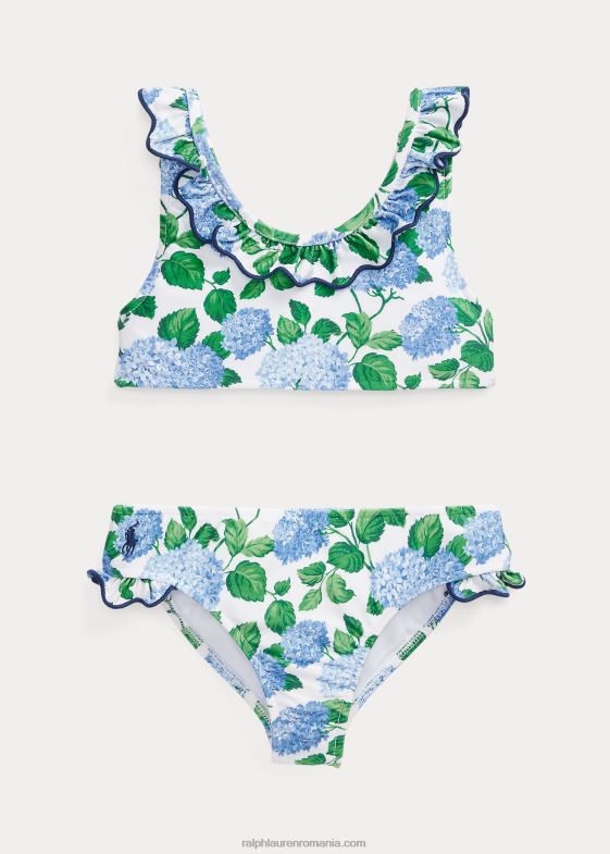 lenox hortensie floral copii Ralph Lauren costum de baie din două piese cu volane florale 046886873