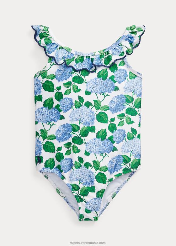 lenox hortensie floral copii Ralph Lauren costum de baie dintr-o singură piesă cu volane florale 046886864