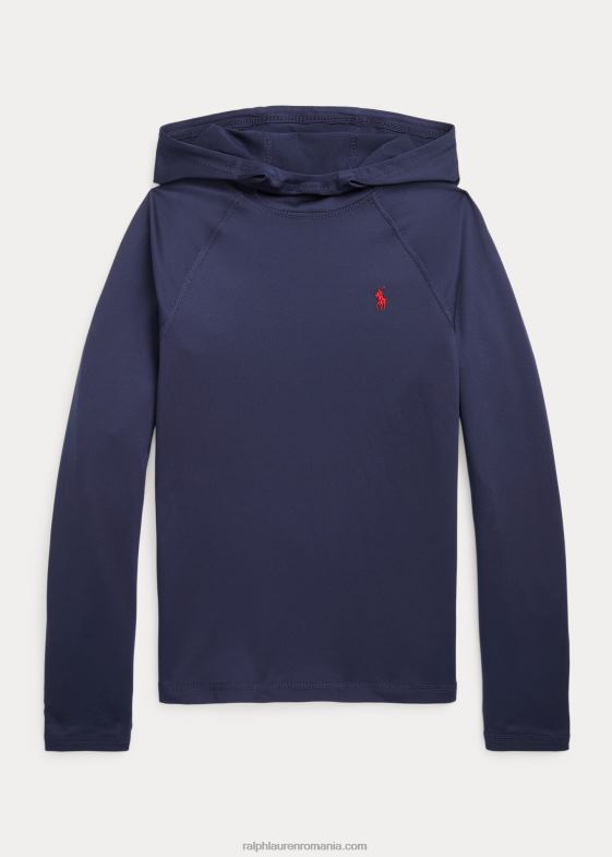 marina rafinată copii Ralph Lauren echipament de protecție cu glugă din tricou de performanță 046886238
