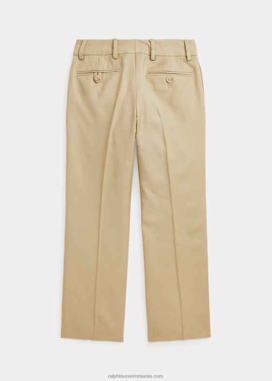 bronzat copii Ralph Lauren pantalon din twill de lână 046885870