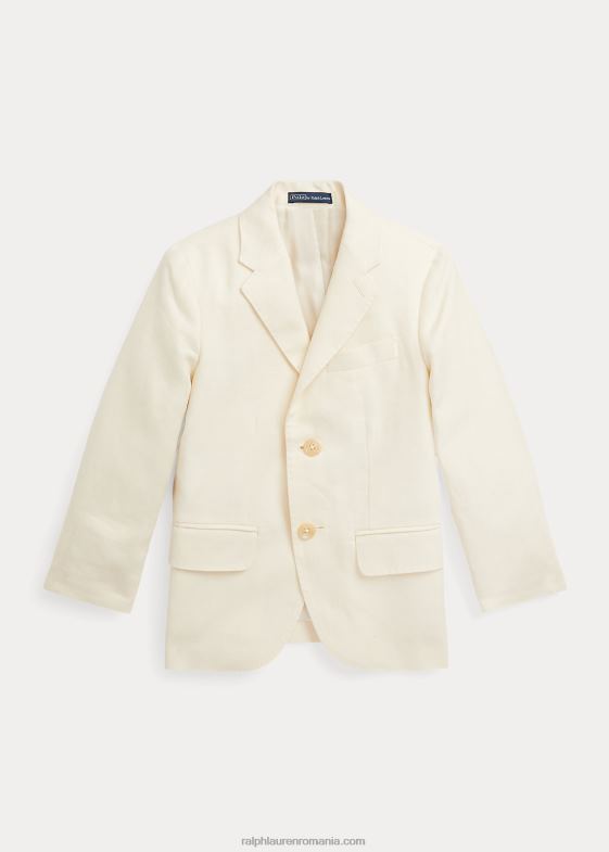 crema usoara copii Ralph Lauren jachetă polo din in 046885811