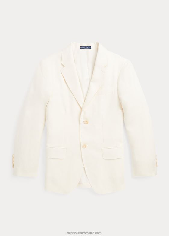 crema usoara copii Ralph Lauren jachetă polo din in 046889844