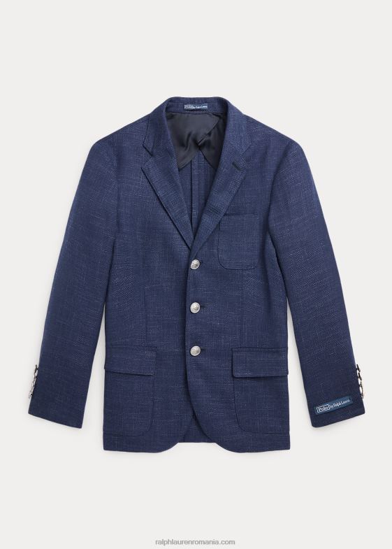 marina copii Ralph Lauren blazer polo din twill elastic elastic 046886182
