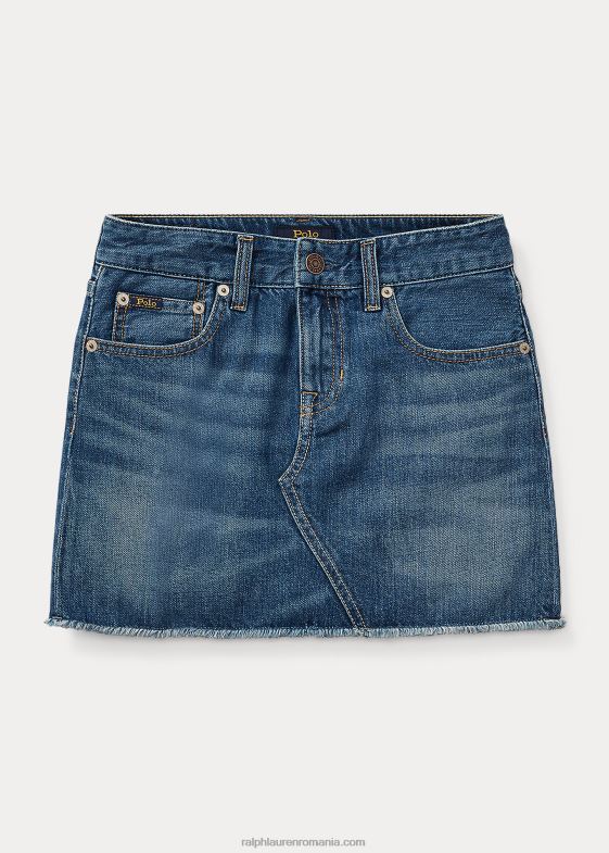 spalarea balotilor copii Ralph Lauren fusta din denim de bumbac uzat 046887178
