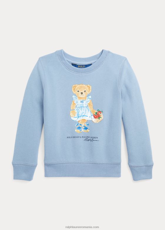 canal albastru copii Ralph Lauren hanorac din lână urs polo 046886808