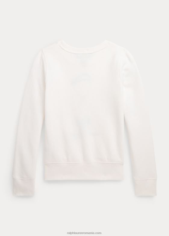 deckwash alb copii Ralph Lauren hanorac din lână urs polo 0468810002