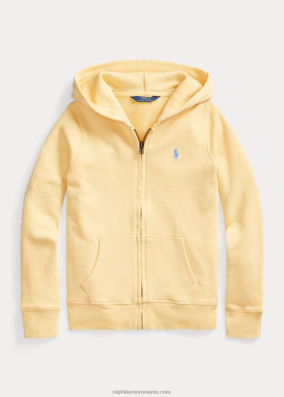 galben de porumb copii Ralph Lauren hanorac spa terry cu fermoar complet 046887544