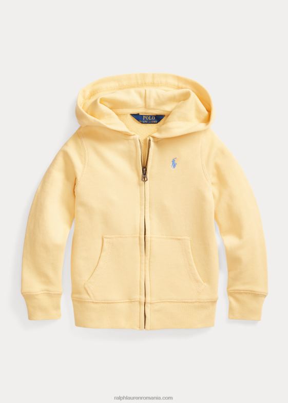 galben de porumb copii Ralph Lauren hanorac spa terry cu fermoar complet 046889995