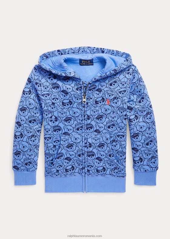 harbour island albastru/marin copii Ralph Lauren hanorac cu fermoar complet din lână urs polo 046885664