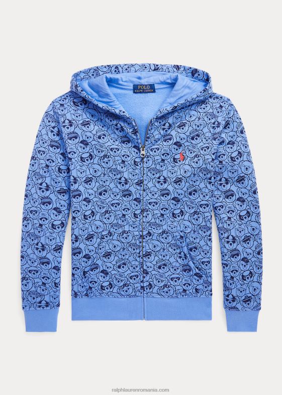 harbour island albastru/marin copii Ralph Lauren hanorac cu fermoar complet din lână urs polo 046886162