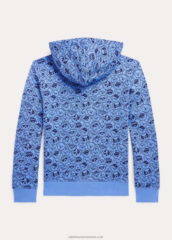 harbour island albastru/marin copii Ralph Lauren hanorac cu fermoar complet din lână urs polo 046886162