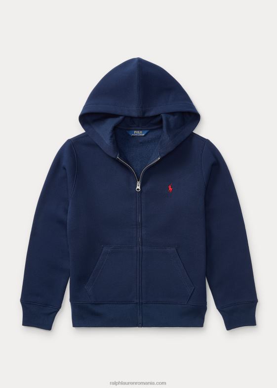 marina copii Ralph Lauren hanorac din fleece din amestec de bumbac 046886055