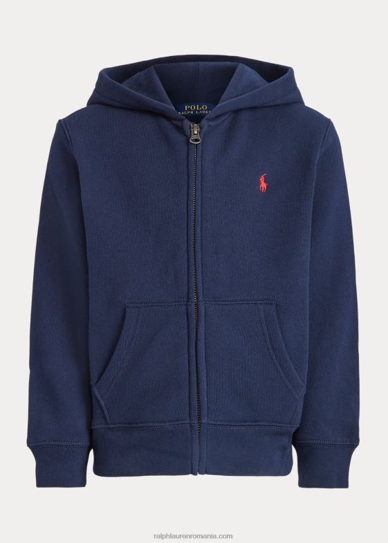marina de croazieră copii Ralph Lauren hanorac din fleece din amestec de bumbac 046885924