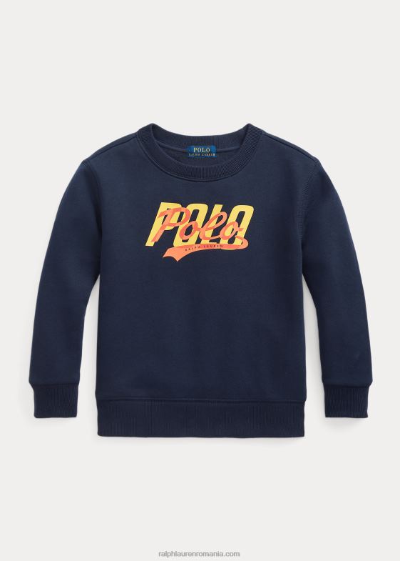 marina de croazieră copii Ralph Lauren hanorac fleece cu logo 046889910