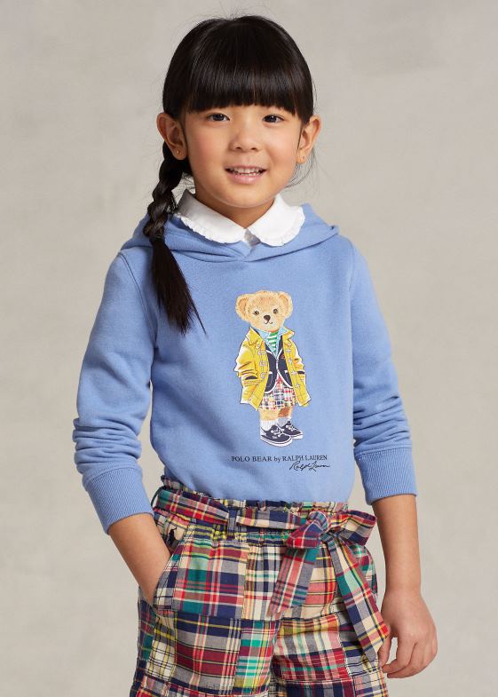 port insula albastru copii Ralph Lauren hanorac din lână urs polo 046887348