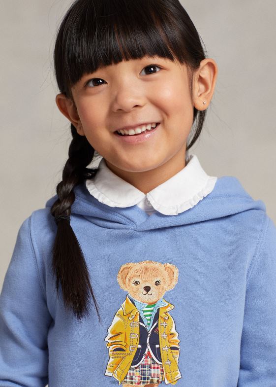 port insula albastru copii Ralph Lauren hanorac din lână urs polo 046887348