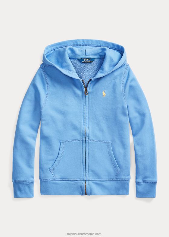 port insula albastru copii Ralph Lauren hanorac spa terry cu fermoar complet 046887545