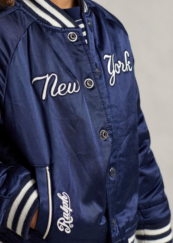 aviator bleumarin/alb copiijachetă polo ralph lauren yankees 046885909