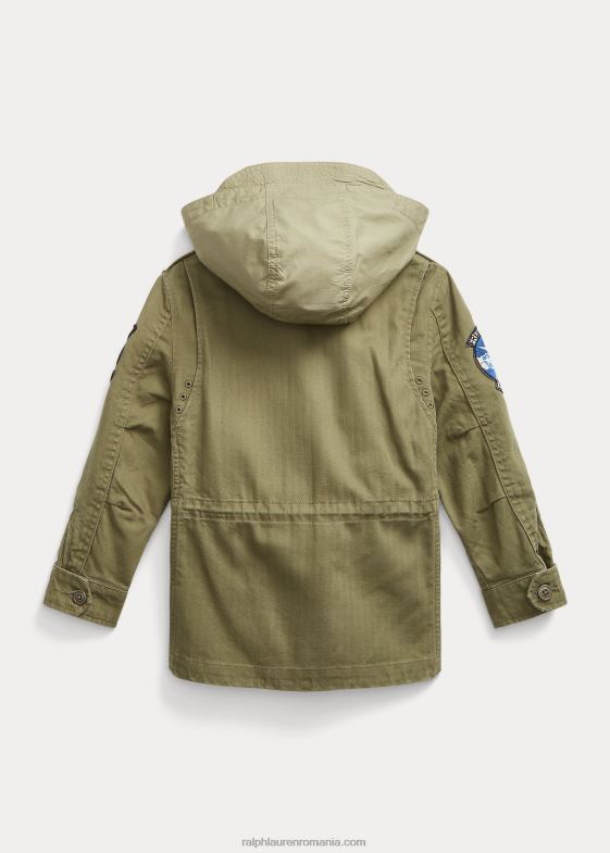 munte de măslini copii Ralph Lauren jachetă de câmp din bumbac 046885861
