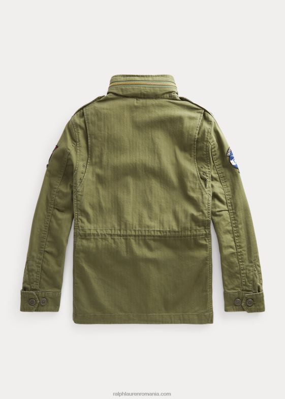 munte de măslini copii Ralph Lauren jachetă de câmp din bumbac 046886016